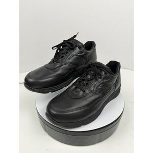 SAS Orthopedic Arch Support Black Leather Lace Up Walking Shoes Women's 10 M